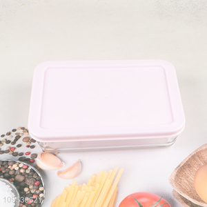 Top products rectangle glass food container preservation box