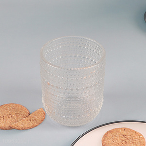 Fashion Relief-Patterned Glass Cup Water Cup