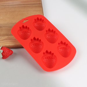 Strawberry Shaped Silicone Ice Cube Mold