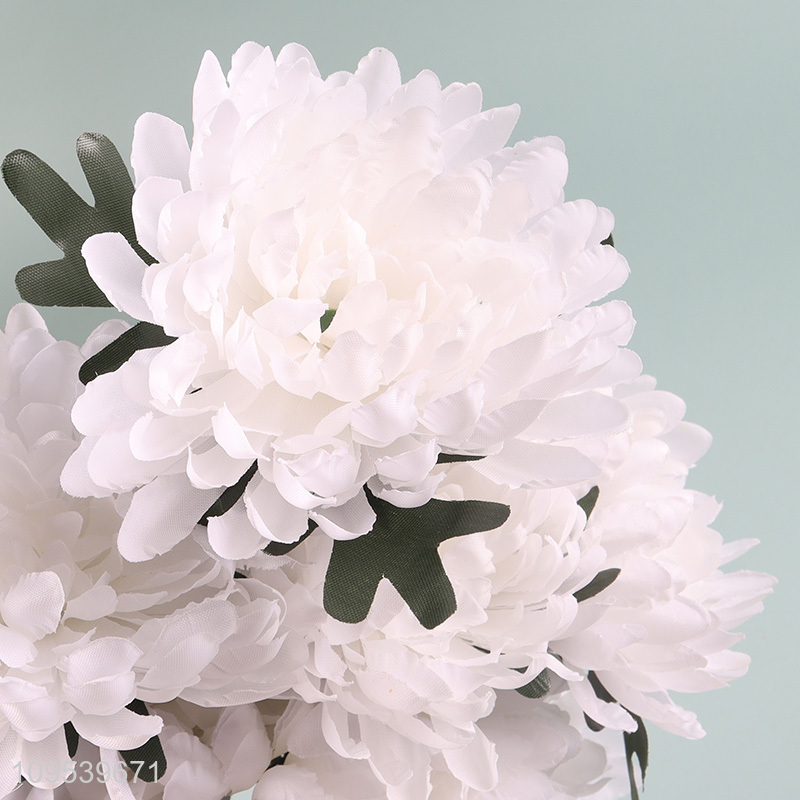 Good Sale 9 Heads Artificial Chrysanthemum Fake Flower