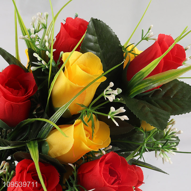 Best Selling 24 Heads Artificial Bouquet Fake Roses