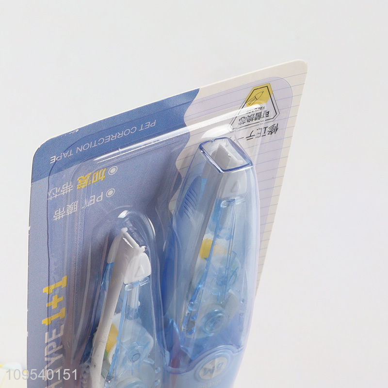 Top sale push type PET stationery correction tape