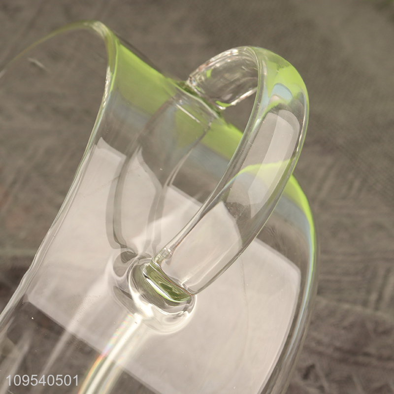 New product round double ear glass pot with lid