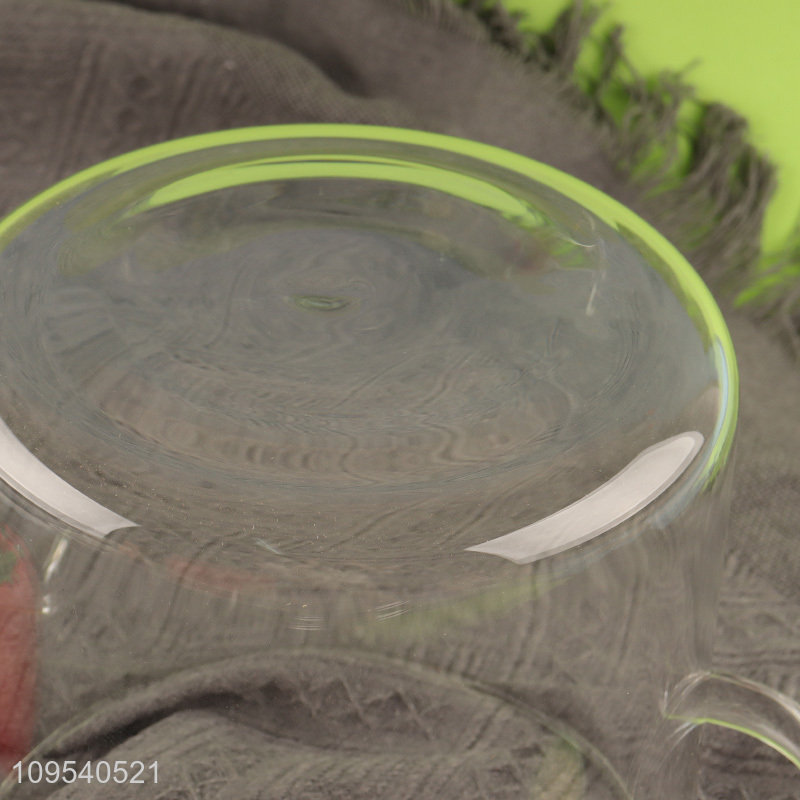 Wholesale clear double ear glass pot for kitchen