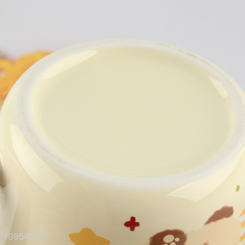 New arrival  ceramic water cup water mug with straw