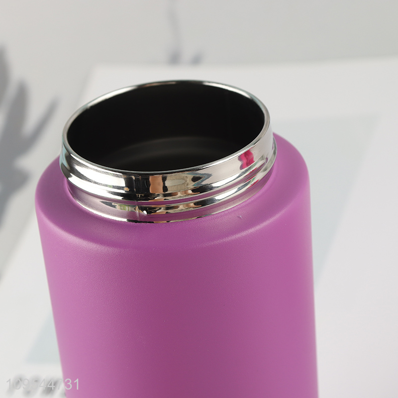Hot Sale Color Block Stainless Steel Insulated Tumbler With Straw