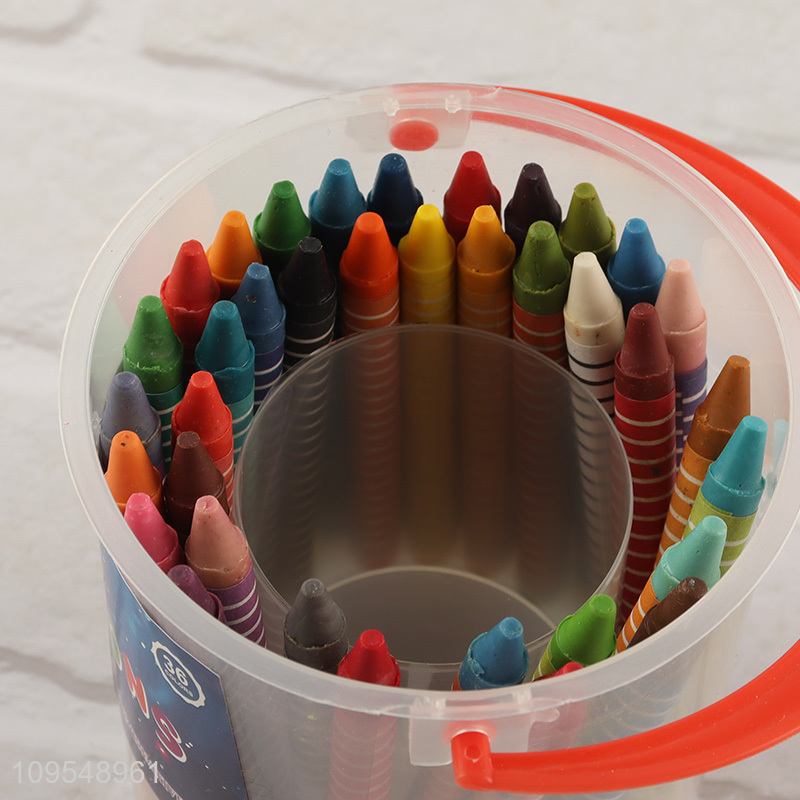 Good price 36colors kids painting wax crayon set