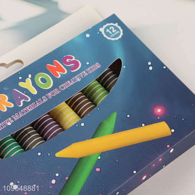 New product creative 12colors painting wax crayon set