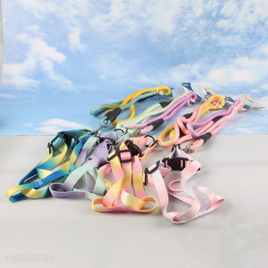 Factory supply gradient color <em>pet</em> harness leash
