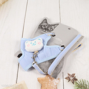 Hot sale cute bear <em>pet</em> cat harness leash
