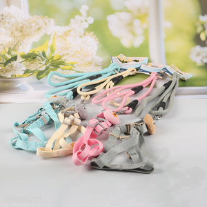 China wholesale outdoor <em>dog</em> pet harness <em>leash</em> set