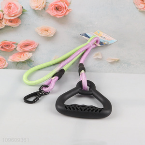 New arrival  pet leash with rubber handle leash